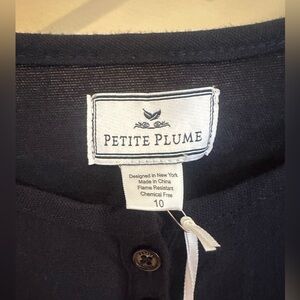 Girls’ Petite Plume Navy Nightgown